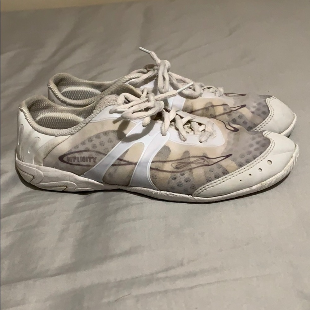 White competitive cheer shoes